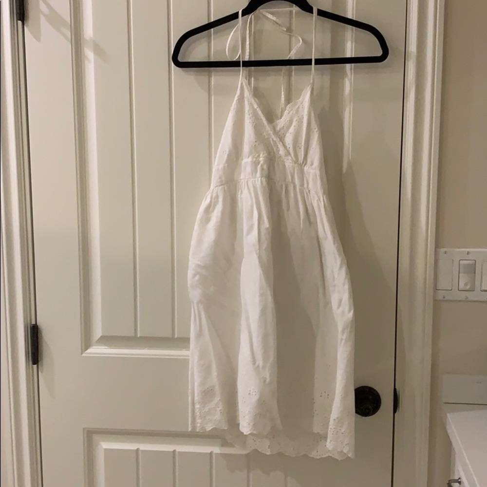 Simple white lace dress